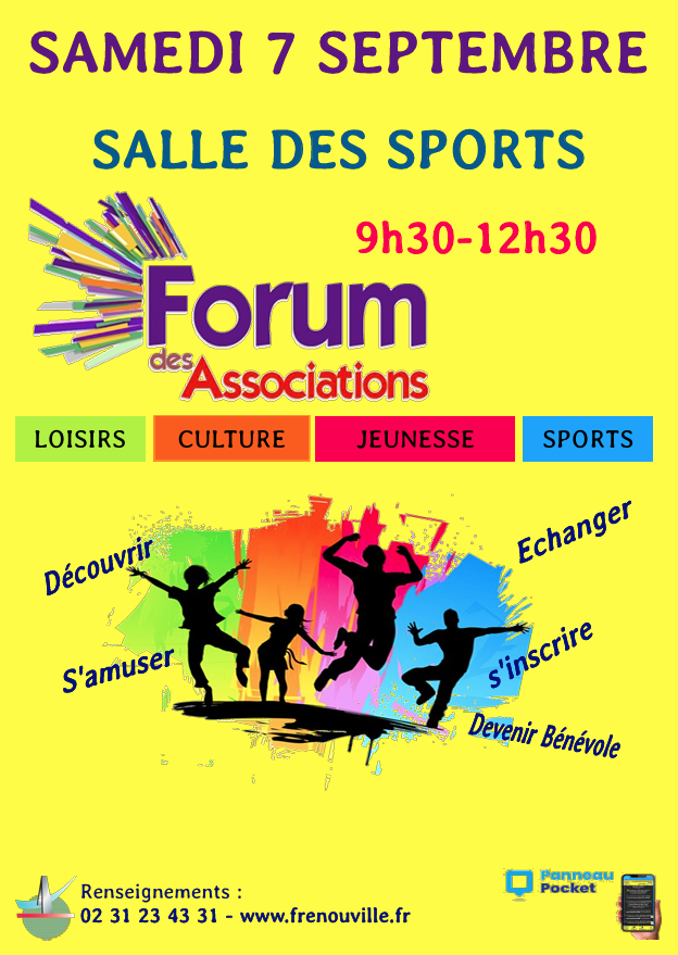 Forum des Associations au gymnase de Frénouville le samedi 07 septembre 2024